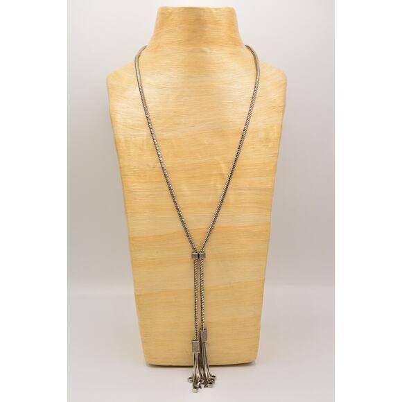 Richard Chain X JewelMint Lariat Necklace Blue Crystal Chunky Rope Chain BinR - Picture 6 of 12